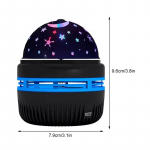 LED Starry Sky &ouml;&ouml;valgustid USB-taaslaetav p&ouml;&ouml;rlev projektorlamp Magic Ball Moon Star Light kodutoa atmosf&auml;&auml;ri sisekujunduseks