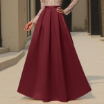 ZANZEA Naiste Vabaaja K&otilde;rge V&ouml;&ouml;kohaga Lahtised Pikad A-l&otilde;ikelised Seelikud 4XL veinipunane v&auml;rv