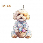 Lihav&otilde;ttep&uuml;hade koerte auto rippuv ornament akr&uuml;&uuml;list 2D lame koeraripats v&auml;rviline looma kutsika kaunistus lihav&otilde;ttep&uuml;hade kingitused B