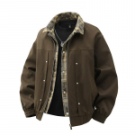 M-8XL Suur Pluss Meeste Ruuduline &Otilde;mblustega Petlik Kaheosalise Kraega Jakk XXXXL