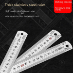 Roostevabast terasest joonlaua komplekt: Vastupidavad 20/30/40 cm meetrilised joonlauad Double-sided steel ruler, 20cm