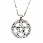 &Uuml;leloomulik Pentagram kaelakee H&otilde;bedane Pentacle Meeste ehted Star Amulet Kingitused