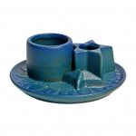 Mitmefunktsionaalne keraamiline viirukip&otilde;leti Palo Santo Sticksi viirukihoidikule koos tuhap&uuml;&uuml;duri alusega