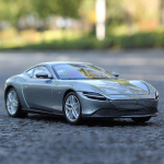 1:24 Ferrari Roma sulamist automudeli valatud m&auml;nguasjaauto metallist simulatsioon sportauto kaunistused heli ja valgusega tagasi t&otilde;mmatav kollektsioon lastele poistele kingitus hall v&auml;rv