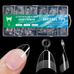 600 tk/komplekt Pehmed geelid Otsad Pealevajutatavad K&uuml;&uuml;ned L&uuml;hikesed Poolkattega Otsad L&auml;bipaistvad K&uuml;&uuml;ned Otsad Vale K&uuml;&uuml;ned Otsad K&uuml;&uuml;nesalongidele 3