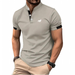 Logo Prindi Meeste suvine l&uuml;hikeste varrukatega n&ouml;&ouml;biga polos&auml;rk Meeste Slim Fit golfipolos&auml;rk, krae polos&auml;rk XL hall