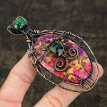 Spiny Oyster Handmade Copper Wire Wrap Gift Jewelry Pendant 3.98 n8f99