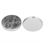 24 tk k&uuml;psisevormi komplekt roostevaba teras mini k&uuml;psisel&otilde;ikur metallist fondantil&otilde;ikur geomeetriline kuju jaoks