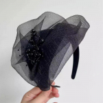 Elegantne poolk&uuml;bara peapael Prantsuse retro juukser&otilde;ngas &otilde;htus&ouml;&ouml;gipeo juuksepael naistele t&uuml;drukutele temperament peakatted juuste aksessuaarid