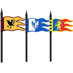 MOC Keskaja Punane L&otilde;vi Must Kotkas Loss S&otilde;dur R&uuml;&uuml;tel Hobuse Seljas Ehitusklots S&otilde;jav&auml;elane Figuur Vest Soomus Lipp M&auml;nguasi Kingitus B036