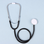 Kaasaskantav kahepealine stetoskoop Professionaalne kardioloogia stetoskoop arsti meditsiiniseadmed &uuml;li&otilde;pilaste loomaarsti meditsiiniseade must