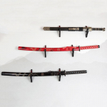 Seinakinnitus puidust m&otilde;&otilde;ga statiivi hoidik konksu riidepuu Reguleeritav n&auml;idiku nagi nuga Cosplay v&otilde;lukepi m&otilde;&otilde;k samurai riiuli jaoks 15*7cm