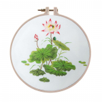 Handmade 3D Su Embroidery DIY Kit for Beginners Material Pack + Embroidery Hoop