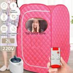 1000W 2L Aurusaun Kaasaskantav Spa Tuba Kodu T&auml;iskeha Salendav Kokkupandav Detoksikatsiooni Teraapia Auruga Kokkupandav Saunakabiin Saunageneraator Single luxury