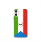 Coque iPhone &ndash; Drapeau Guin&eacute;e Equatoriale &ndash; Vertikaalne mudel &ndash; Supp &ndash; Plastik l&auml;bipaistev &ndash; TPU