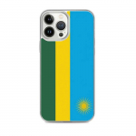Coque iPhone &ndash; mitmev&auml;rviline &ndash; Drapeau Rwanda &ndash; Souple &ndash; TPU &ndash; &uuml;hilduv iPhone 13 Pro Max
