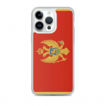 Coque iPhone - Mont&eacute;n&eacute;gro - Drapeau - Souple - Mitmev&auml;rviline - TPU l&auml;bipaistev