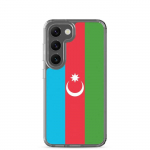 Coque T&eacute;l&eacute;phone &ndash; Samsung &ndash; Galaxy S23 Plus &ndash; Drapeau Azerba&iuml;djan &ndash; Souple &ndash; mitmev&auml;rviline