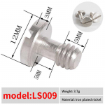 1/4-tolline kaamera kruvipann kallutatav kiirvabastusplaat kiirvabastusega kruvistatiiv