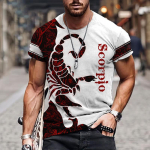 Loomade Meeste T-s&auml;rk 3D Printiga Scorpion Graafilised T-s&auml;rgid Top Naljakad T-s&auml;rgid Mood vabaaja Meeste T&auml;navar&otilde;ivad Suured meeste r&otilde;ivad 5XL