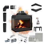 Malm kamin KRATKI SIMPLE vasak 8 kW &Oslash; 200