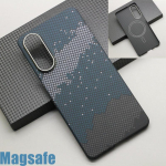 Magnetiline s&uuml;sinikkiust telefoni&uuml;mbris Samsung Galaxy S25 Edge jaoks Magsafe l&ouml;&ouml;gikindel kaitse&uuml;mbris Aramidkiud Galaxy S25 Edge magnetiline &uuml;mbris for Galaxy S25 Edge