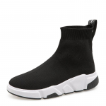 Triibulised k&otilde;rge s&auml;&auml;rega sokksussid Naistele Platvorm Pehmed Elastsed Slip-On Sokksneakerid Naistele Paks Tald Summutavad Jalan&otilde;ud Naine 40 36