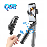 Q18 3-teljeline gimbal-stabilisaator ja selfipulk statiiviga - Vibratsioonivastane mobiilikinnitus otse&uuml;lekanneteks ja lauapealseks kasutamiseks