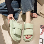 Naiste mood rannapl&auml;tud 2024 suvi uus Korea versioon mitmek&uuml;lgsed mugavad vabaaja paksu tallaga k&otilde;rgendatud sandaalid 40 roheline