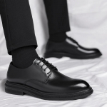 Meeste &auml;rijalatsid Must Nahk Ametlikud Jalan&otilde;ud Meestele paeladega Oxfords Pulmapidu Kontor suvine King Mees zapatos de hombre 6.5