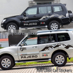 Mitsubishi Pajero V97V93V73 Dekoratiivsed triibukleepsud punane/must