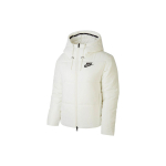 Nike Sportswear S&uuml;nteetilise t&auml;idisega tuulekindel kapuutsiga jope Talvine Naiste jope Valge CJ7579-133 XL