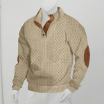S&uuml;gis- ja talvine meeste vabaaja vabaaja kraega, pikkade varrukatega žakaarkootud pullover kampsun XXXL taevasinine v&auml;rv