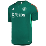 Adidas Manchester United Slim Fit V-kaelusega treening l&uuml;hikeste varrukatega jalgpallis&auml;rk Meeste Topid Roheline IQ1530 S