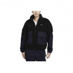 Nike Sportswear V&auml;rviline Blokk Logo Muster Soe Fliisjakk Naiste Jakid Must Valge FV8017-010 L