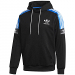 Adidas Originals American Vintage Kolme triibuga v&auml;rviplokk Pikkade varrukatega kapuutsiga pusa Meeste kapuutsid Must GJ0560 XS