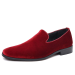 Moodne Luksuslik Disainer Uued Meeste Must Sinine Punane Samet Lakknahast Vabaajajalatsid Ametlik Pulmakleit Homecoming Penny Loafers 43 black