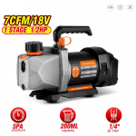 Juhtmeta k&uuml;lmaaine vaakumpump 7CFM 5PA 1/2HP 1/4 &Otilde;hu sisselaskeava Koduse kliimaseadme jaoks Aku jaoks