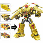 4 &Uuml;HES Kuldne Tobot Justice Giant V Muunduv Robot Autoks M&auml;nguasjad Korea Joonisfilm Vennad Anime Tobot Muunduv Autoks M&auml;nguasi