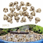20x Mini Dog s Decorations Trick Toy Table Accents Spooky Miniature Figurines Vase Filler for Plants