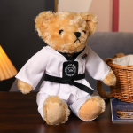 Taekwondo kaisukaru pehmed m&auml;nguasjad, kaisukarud lastele ja t&uuml;drukutele, pehmed karud, kaisukaru nukud 25cm
