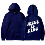 Jeesus On Kuningas Huppar Kristlik Usk Dressipluus Jeesus P&auml;&auml;stab Mees Naine Harajuku Pullover Topp Streetwear S black