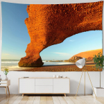 3D Seinale Riputatav Maastikukunst M&uuml;stiline Koobas Ookeani Seinavaip Seinale Riputatav Trippy Seinakunst Toa Seinavaip Taustakangas Kaunistada W150xH130cm