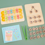 Laste klipihelmed v&auml;rvide sorteerimism&auml;ng Montessori &otilde;ppevahend matemaatika liitmine lahutamine &otilde;ppimine harivad m&auml;nguasjad lastele kingitus