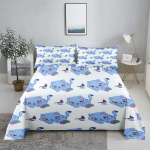 K-Pop D-Deemonik&uuml;tid 3D Digitaalne Lamevoodipesukomplekt Tr&uuml;kitud Magamistoa Voodilina Padjap&uuml;&uuml;r Voodipesukomplekt Kodu Kaunistamiseks 200X230cm(3Pcs)