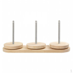 Wooden Yarn Ball Holder Rotating Dispenser Prevent Tangling, Winding Revolving yarns Rack