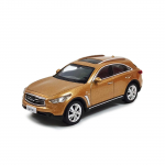 Paudi mudel skaalal Infiniti QX70S mudel kogumiseks 1/64 auto, kuldne, valmis, kuld
