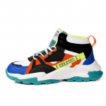 luksuslikud k&otilde;rged kollase tallaga meeste vabaajajalatsid v&auml;rvilised nahast meeste disainerjalatsid Zapatos Hombre kevadine mood meeste tossud 39 sinine