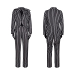 Anime Jack Skellingtoni Cosplay Kost&uuml;&uuml;m Film The Nightmare Cosplay Enne J&otilde;ule Triibuline Top P&uuml;ksid Komplektid Halloweeni Kost&uuml;&uuml;mid 3XL 65-70kg gray
