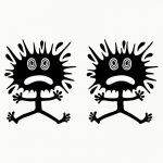 Sibulitele Naljakad Tuuning Kleebised auto kleebis Nutikas Parandus m&otilde;lkidele Kriimustustele ja lakkidele v&otilde;i mootorrattale Longest side 17cm must